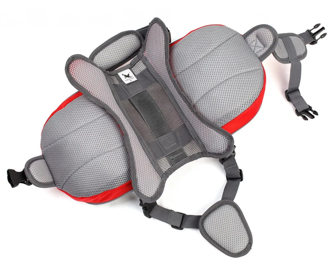 Portable dog backpack, snack bag, dog training bag, storage bag, backpack, travel bag, reflective tape backpack and back pocket