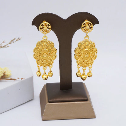 2023 Fine Jewelry Sets For Women Dubai Bridal Wedding Gifts Necklace Bracelet Earrings Ring Jewellery Set African Bead jewelry