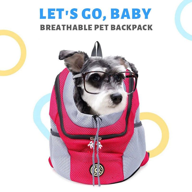 Pet Dog Carrier  Bag Backpack Outdoor Portable Dog Carrier  Bag Backpack Out Double Shoulder Travel Carrier For Dogs Travel Set