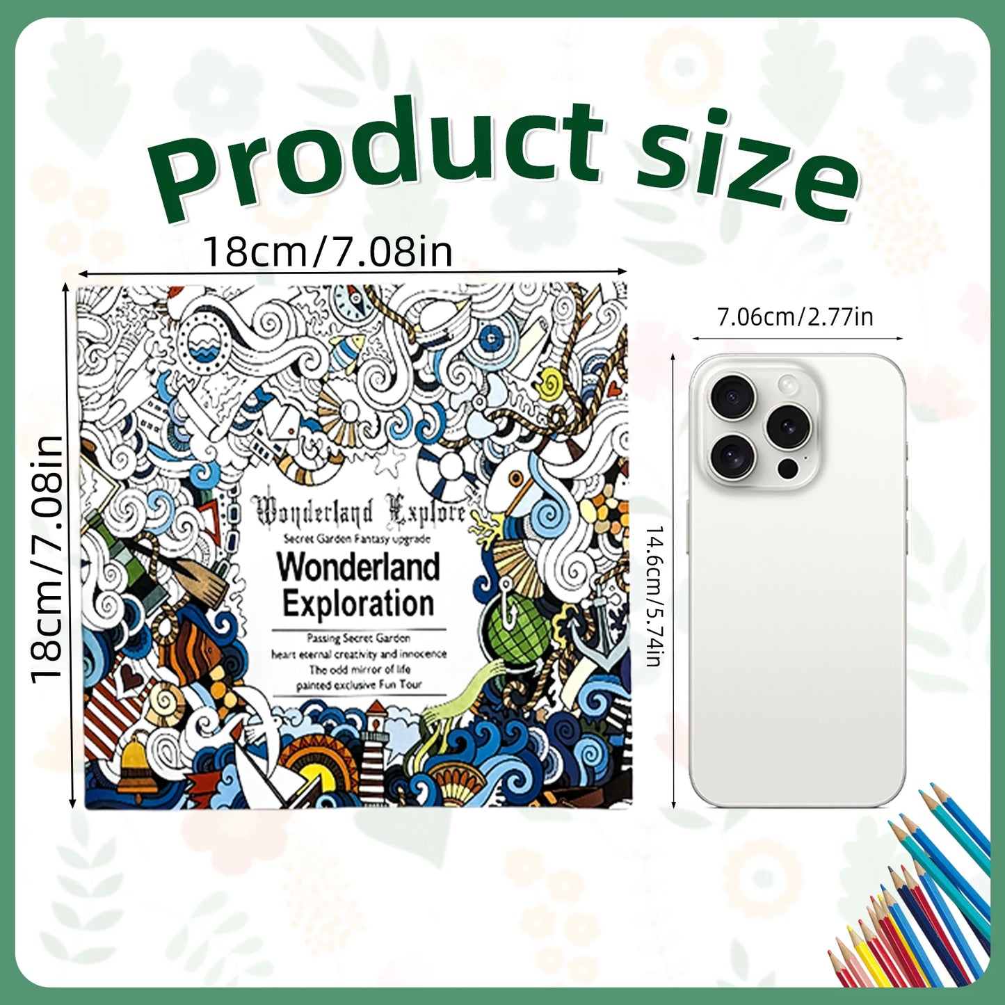1 set of eight 24-page mandala flower coloring books for children and adult graffiti drawings