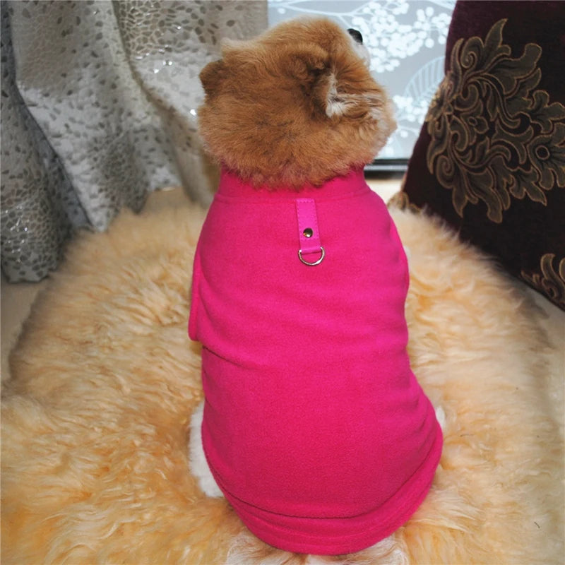 Pet Autumn Winter Warm European American Fleece Vest Costume Dog Cat Coat Waistcoat Puppy Fashion Jacket Breathable Clothes