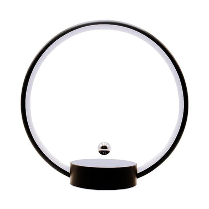 2025 New Luxury Magnetic Levitating Ring Circular Lamp Gradient Atmosphere Light for Office Bedroom Home Decor Creative Gift