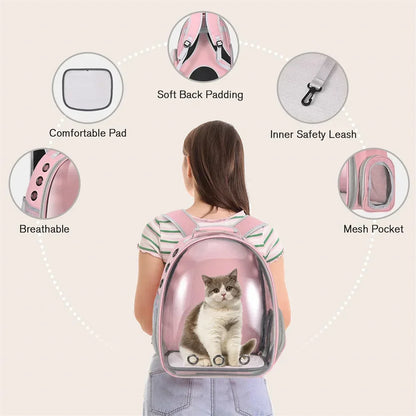 Cat Carrier Backpack Airline Approved Pet Carrier for Small Medium Cats Puppies Travel Hiking Camping Durable Pet Backpack