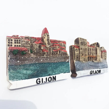 Europe Spain 3D Refrigerator Magnet Tourist Souvenirs Stickers,Home & Kitchen Decoration Fridge Magnet Message Sticker
