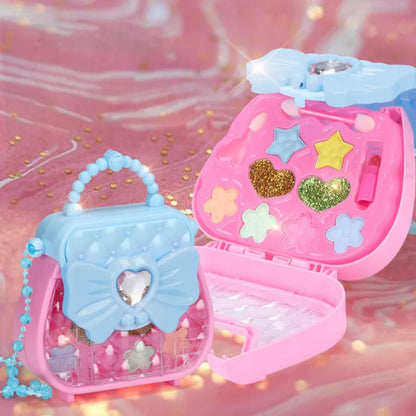 Kids Make up Kit  Handbag Makeup Toys Gift Environmentally Friendly Odorlessfor Toddler Little Princess Girls Birthday Party