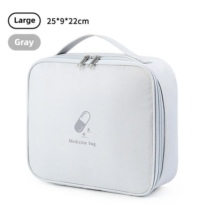 Portable Medical Bag, Travel Bag, Large Capacity Medicine Storage Box, Household Emergency Medicine Reserve, First Aid Kit