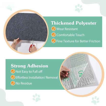 Cat Scratching Mat Self-Adhesive Trimmable Carpet Cat Scratching Post Carpet for Anti-scratching Sofa Furniture Protection