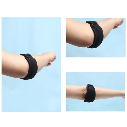 Elbow Brace for Tennis Golfer Sports Protection Adjustable Arm Band Silicone Compression Pad Tendonitis Pain Relief Men Women