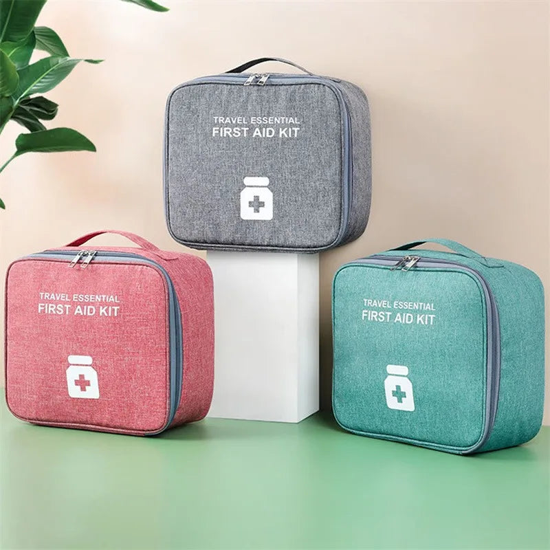 Family First Aid Kit Portable Outdoor Travel Storage Bag Household Large Capacity Layered Medicine Storage Bag