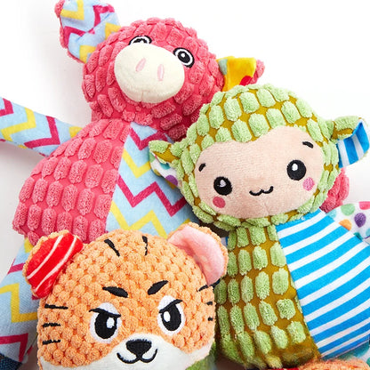 New Pet Toy Dog Interactive Plush Toys Bite Grinding Teeth Clean Teeth Bite Resistant Vocal Animals Pet Plush Toy Supplies