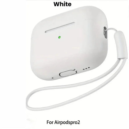 For AirPods Pro 2 Case Liquid Silicone Cover For AirPods Pro 2 2nd Pro2 2022 2023 Cases Sleeve With Cleaningr Pen Lanyard Funda