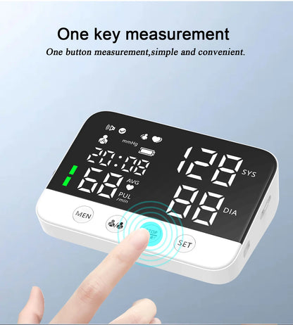 Voice Blood Pressure Monitor Arm Cuff Tonometer Digital Sphygmomanometer Electronic  Medical BP Monitors with CE FDA