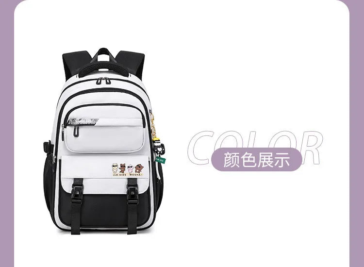 Backpack 3Pcs/Set for Girls Large Capacity Middle Schoolbag Student Schoolbag Set School Backpack Bags for Teenage Students Bag