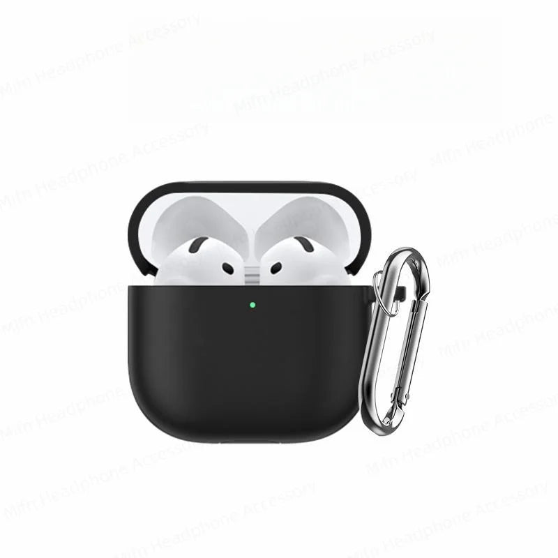 Cover for AirPods 4 Case 2024 3D Silicone Wireless Bluetooth Headphone Soft Protective Case for AirPods 4th Gen with Cleaner Kit