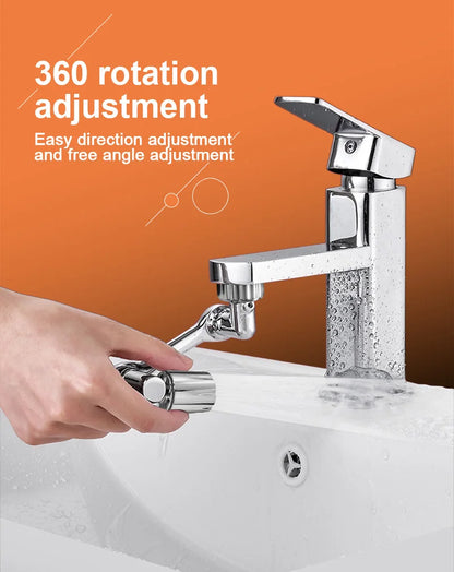 Metal 1080° Rotating Metal Faucet Sprayer Kitchen Saving Water Nozzle Tap Bathroom Faucet Extend Adaptor 22/24mm Bubbler