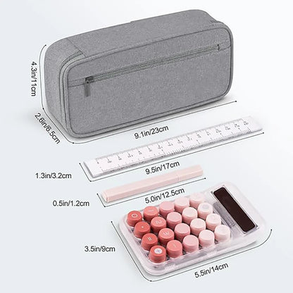 Large Pencil Case, Big Capacity Pencil Pouch Stationery Pen Bag, Storage High Capacity Bag Pouch Holder Box Organizer