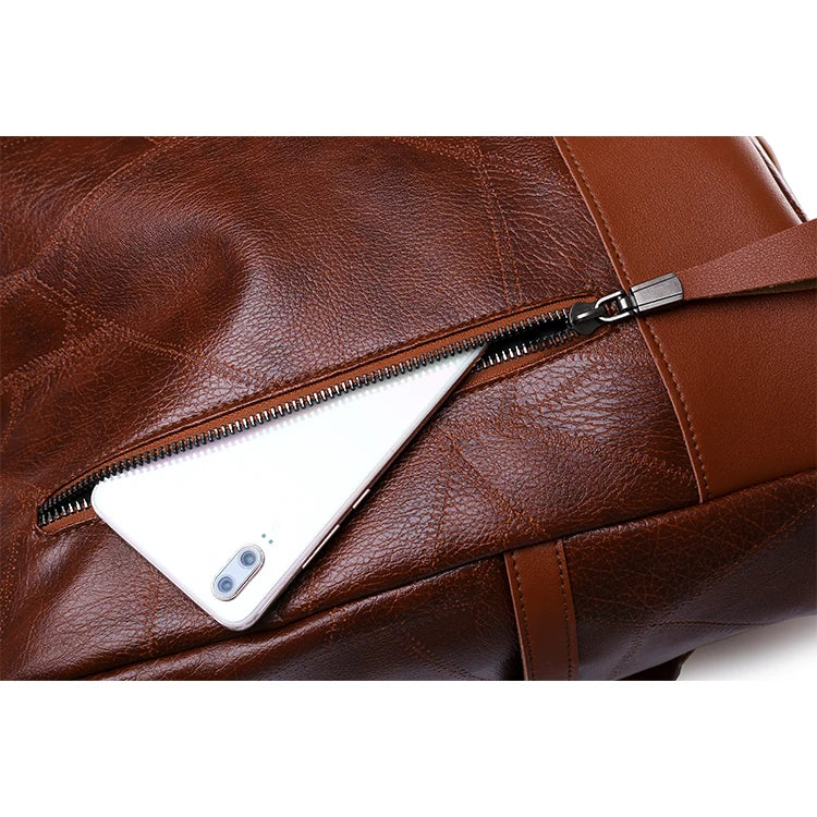 Women's fashionable backpack, shoulder bag, travel multifunctional bag, handbag, handbag, suitable for different scenarios