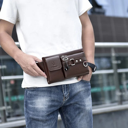 WEIXIER Brand Unisex Single-Shoulder Multi-Function Sports Running Large-Capacity Waist Men's Chest Bag Casual Messenger Wallet