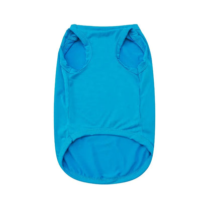 1 piece of polyester fiber material, cat ocean swimming print pattern, fashionable pet vest