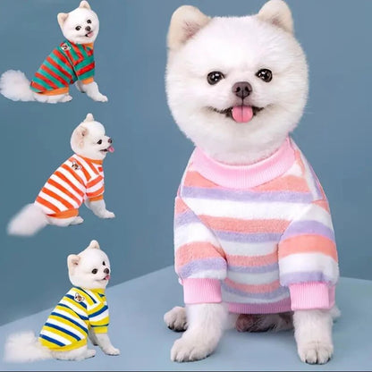 Winter Soft Dogs Coat, Warm Fleece Puppy Clothes For Small Dogs Pullover Sweater Sweatshirt Pet Costumes Christmas Gift