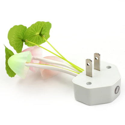 European Plug Sensor LED Beautiful Light Sensor Romantic abajur infantil Mushroom Night Light Dreambed Illumination