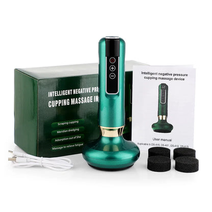 Intelligent Suction Medical Cupping Set Beauty Massager Glass Jars Anti Cellulite Cupping Vacuum Slimming Guasha Massage