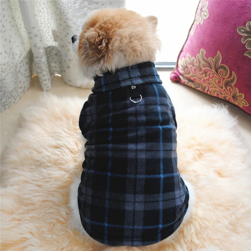 Pet Autumn Winter Warm European American Fleece Vest Costume Dog Cat Coat Waistcoat Puppy Fashion Jacket Breathable Clothes