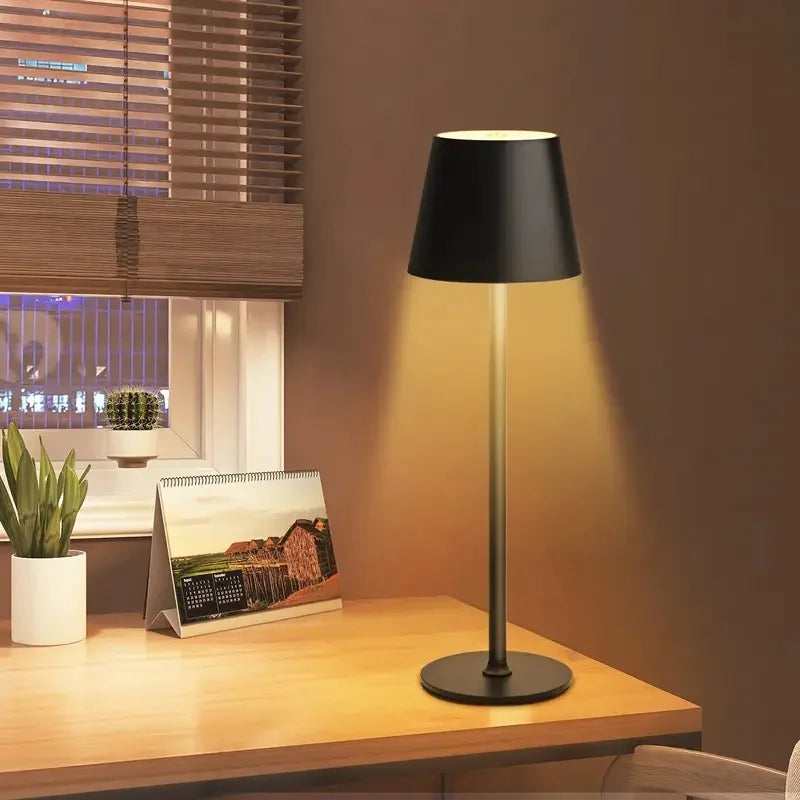 Nordic LED Table Lamp Rechargeable Touch Dimmable Desk Lamp bedroom decoration Home Dining Room Coffee Shop Simple Room Decor