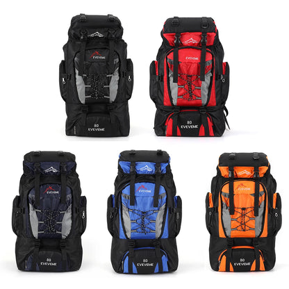 80L Outdoor Mountaineering Backpack For Men And Women Cycling Backpack For Men Women Sports Backpack Leisure Travel Backpack