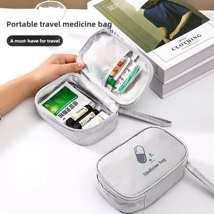 Portable Medical Bag, Travel Bag, Large Capacity Medicine Storage Box, Household Emergency Medicine Reserve, First Aid Kit