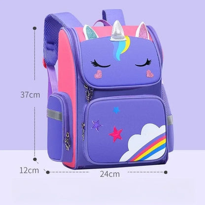 Kawaii Children's Space Backpack Primary and Secondary School Preschool Children Backpack for Girls Cute Waterproof Little Class