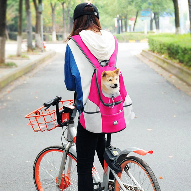 Pet Dog Carrier  Bag Backpack Outdoor Portable Dog Carrier  Bag Backpack Out Double Shoulder Travel Carrier For Dogs Travel Set