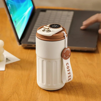 Coffee Cups with Temperature Display Smart Coffee Insulated Mug 316 Stainless Steel Display Temperature Double-walled Insulation