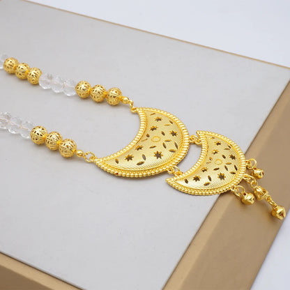 2023 Fine Jewelry Sets For Women Dubai Bridal Wedding Gifts Necklace Bracelet Earrings Ring Jewellery Set African Bead jewelry