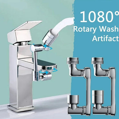 Rotatable Multifunctional Extension Faucet Aerator 1080 Degree Swivel Robotic Arm Water Filter Sink Water Tap Accesorios Baño