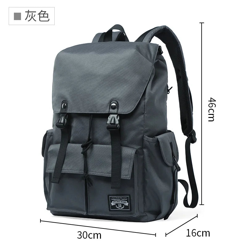 Fashion Waterproof Large Capacity Drawstring Backpack for Men Oxford Durable Travel College Student Laptop School Bag Bookbag