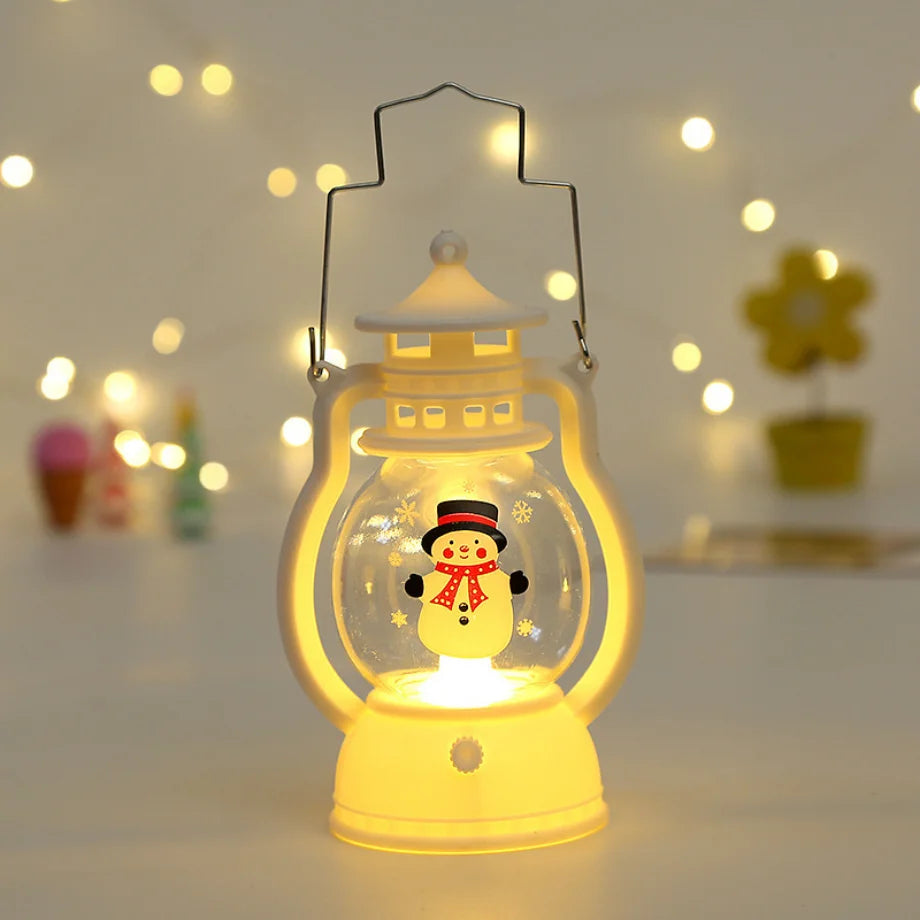 Christmas Ornaments LED Lantern Light Santa Claus Merry Christmas Decorations for Home 2023 Xmas Navidad Noel Gift New Year