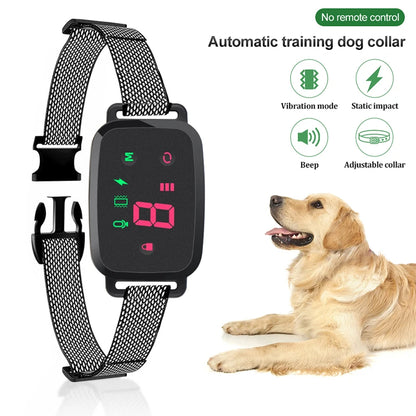 Electric Dog Training Collar Dog Anti Bark Waterproof Rechargeable Pet Remote Control For All Size Shock Vibration Sound