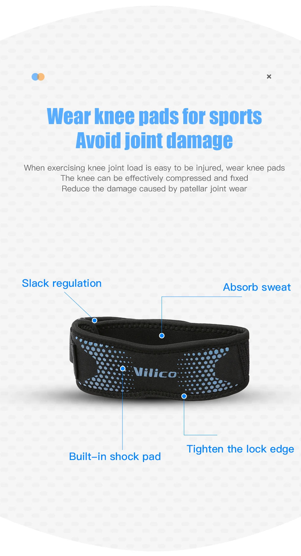 Patella Knee Strap Adjustable Knee Brace Patellar Tendon Stabilizer Support Band for Soccer Basketball Running Jumper Gym Squat