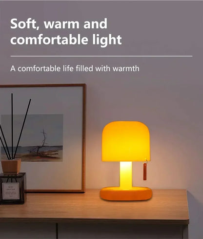 Mini Sunset Night Lamp Desktop Creative USB Rechargeable Ins Mushroom Style Led Night Light for Coffee Bar Home Decor Bedroom