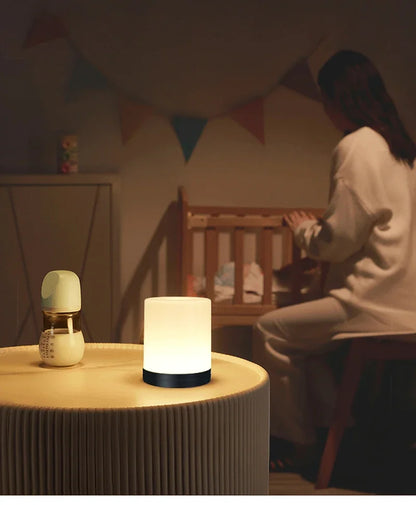 LED Night Light Touch Stepless Dimmable LED Table Lamp USB Portable Bedside Lamp for Bedroom Decor Sleeping Night Light Kid Gift