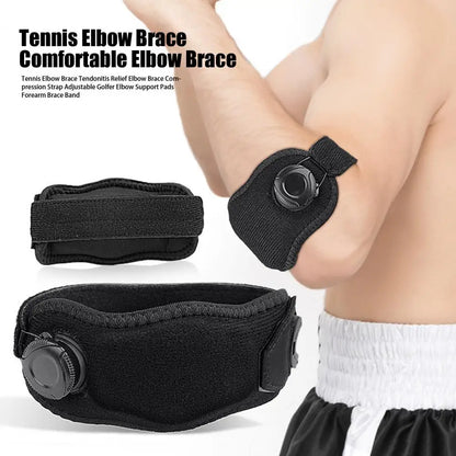 Tennis Elbow Brace Adjustable Golfer Elbow Brace With EVA Padding Compression Strap Forearm Support Band Elbow Pain Relief Brace