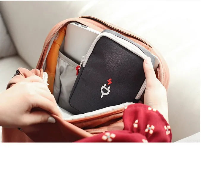 Travel Portable Charger Headphone Cable Digital Bag Storage Bag Travel Gadget Organizer Bag Electronics Accessories Storage Case