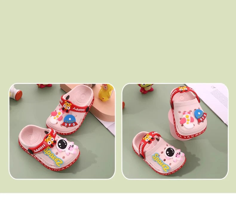 Cartoon Baby Soft-Sole Sandals – Ultra-Light Non-Slip Infant Closed-Toe Sandals for Boys and Girls, Beach Shoes