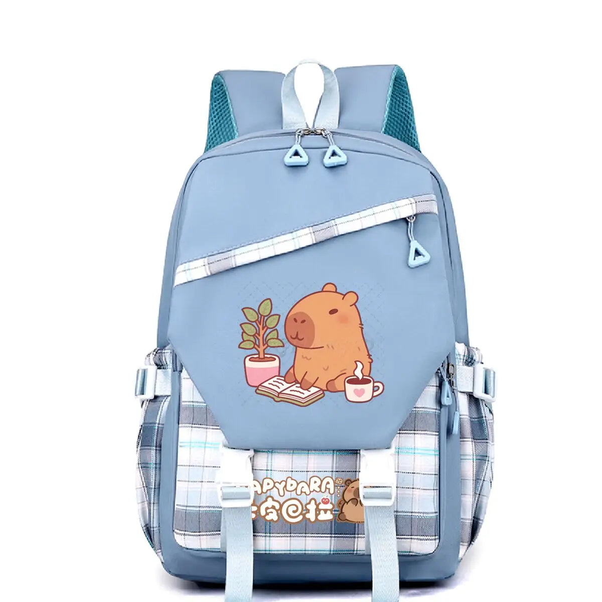 Cute Cartoon Capybara Backpack for School Women Girls Leisure Simple Ruckpack Children Teeneger Student Schoolbags Anime Bag