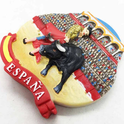 Europe Spain 3D Refrigerator Magnet Tourist Souvenirs Stickers,Home & Kitchen Decoration Fridge Magnet Message Sticker