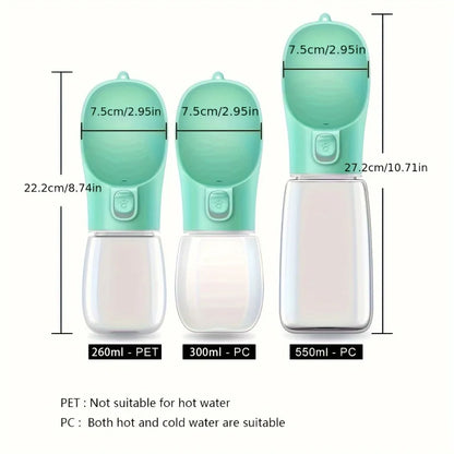 1pc Leak-Proof Portable Dog Water Bottle For Outdoor Adventures