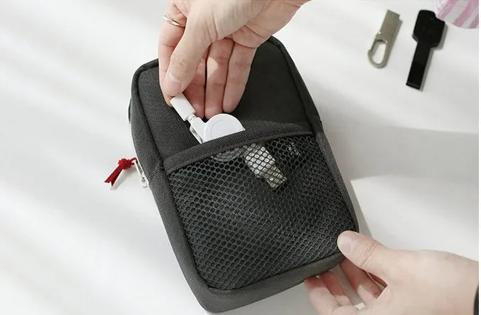 Travel Portable Charger Headphone Cable Digital Bag Storage Bag Travel Gadget Organizer Bag Electronics Accessories Storage Case