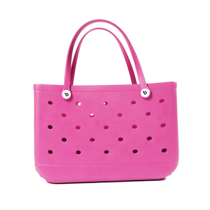 Beach Bag Tote Silicone Basket Waterproof Travel Jelly Handbag Women Picnic Basket Multi-Purpose Croc Handbag Shopping Bags