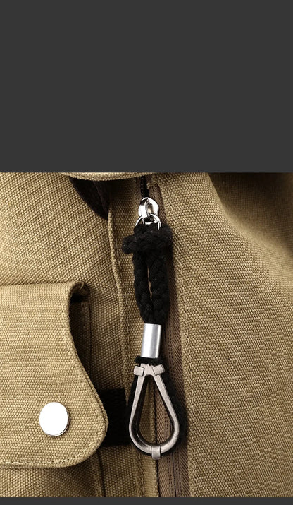 2025 New Style Men Climbing Hiking Backpacks Travel Leisure Students Bags Big Schoolbags Fashion Large Pockets Multi-Zipper